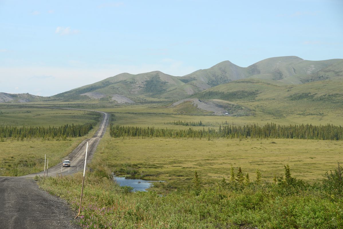 24E The Dempster Highway With Richardson Mountains In Yukon From Between The Yukon Northwest Territories Border And Arctic Circle